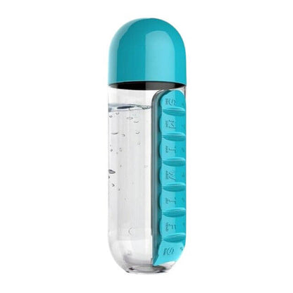 Water Bottle with Pill Box