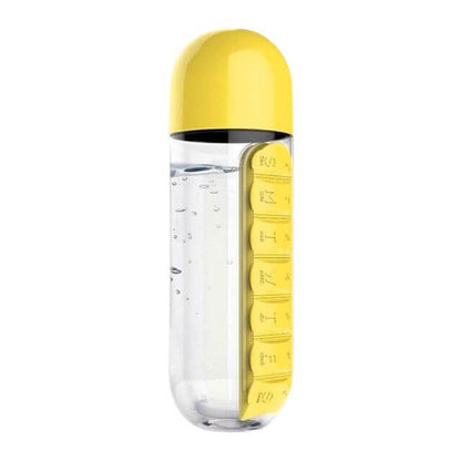 Water Bottle with Pill Box